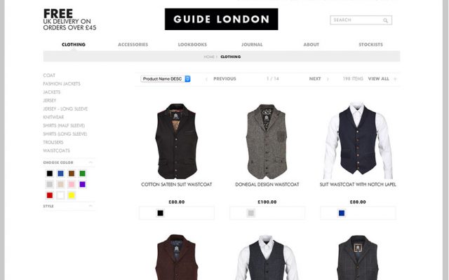 Guide London website product page