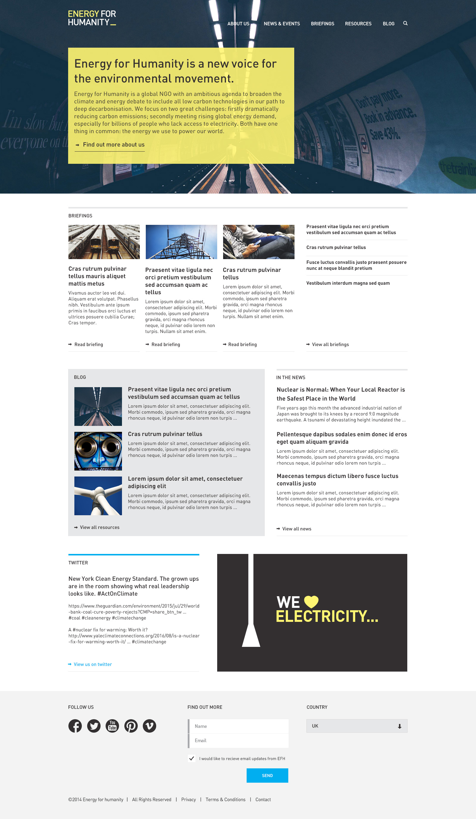 EFH Global Website – Home page
