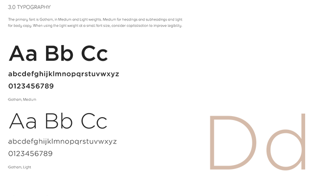 Donna Air branding - Typography