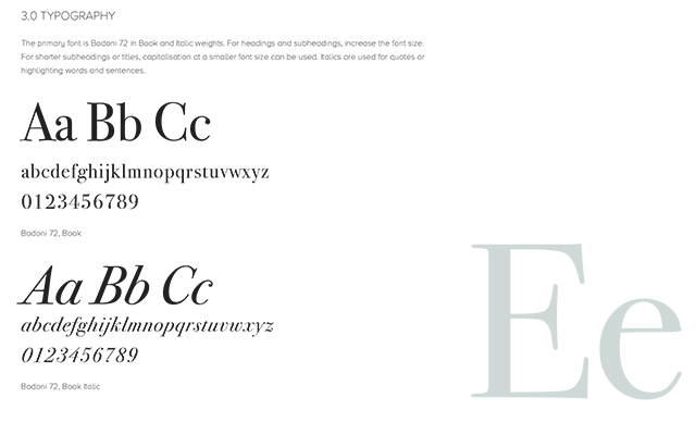 Elisabeth Hoff Branding – Typography