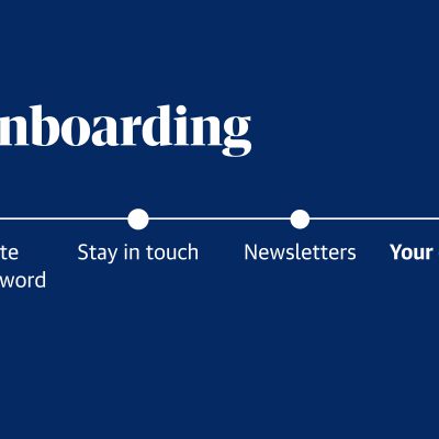 Sign in, register and onboarding