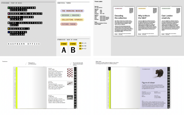 V&A East Storehouse Way-finding and large print guide inspired the Lookup design